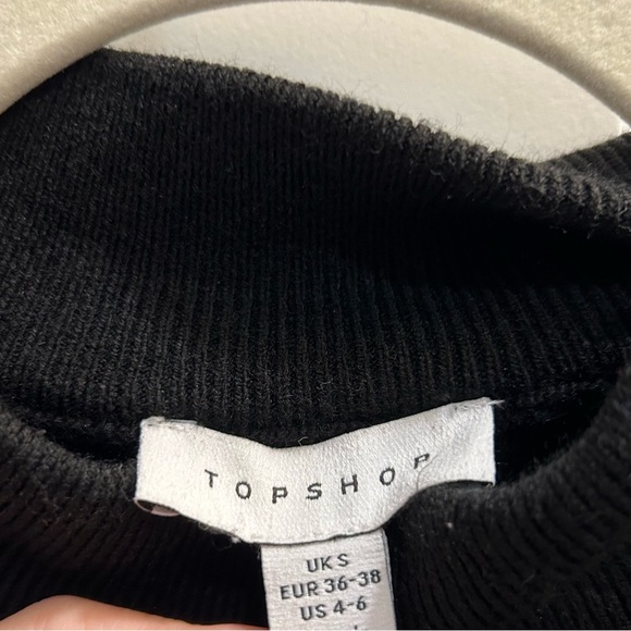 Topshop Black Ruffle Sweater - Picture 4 of 4